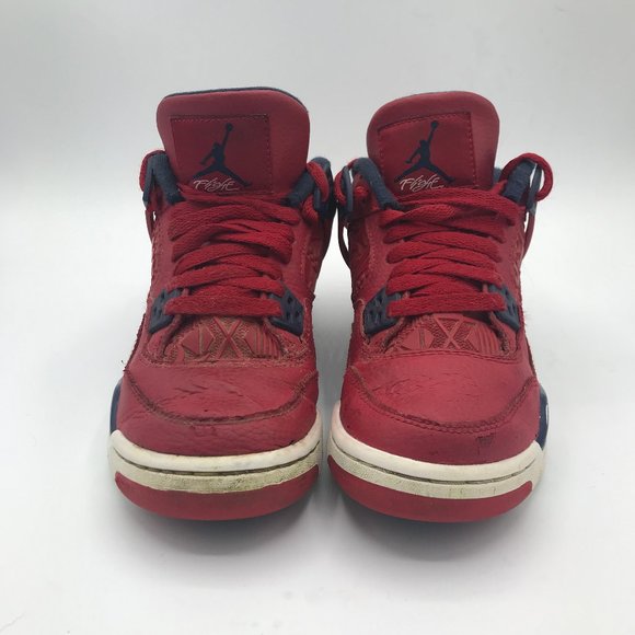 Nike Air Jordan 4 Retro FIBA Gym Red Womens Sz 5.5 - Picture 2 of 7
